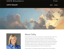Tablet Screenshot of cathygoulet.com